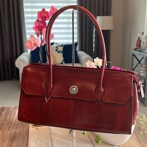 Wilsons Genuine Bordeaux Leather Bag